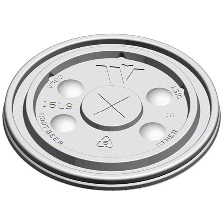 Wincup 180786 Lid for 14C16 16C16 20C16 Straw Slot, 100PK 16LS